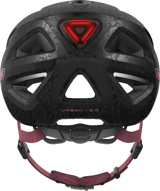ABUS Urban-I 3.0 cykelhjälm LED Flower Art