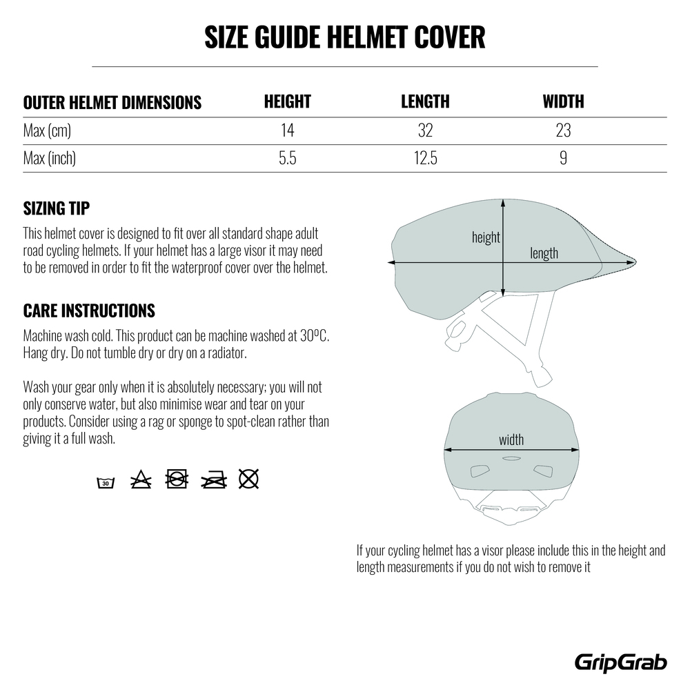 GripGrab Helmet Cover onesize Gul