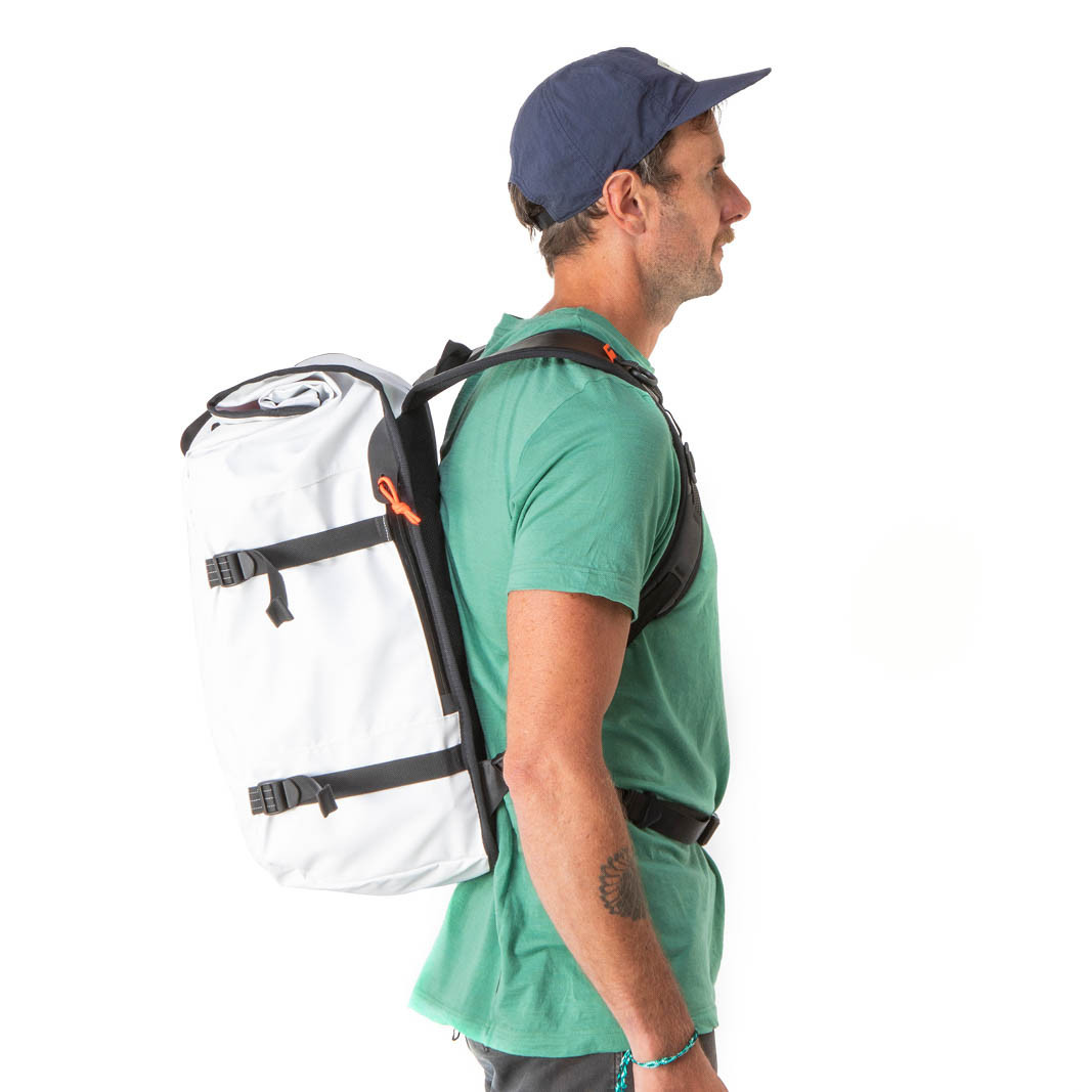 Restrap Rolltop Ryggsäck, 40 Liter, Vit