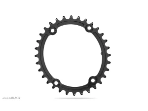 AbsoluteBlack ovalt framdrev 30T 4-bults Subcompact BCD 110 mm Shimano R9100/8000 svart