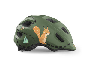 Met Hooray barncykelhjälm grön/ekorre