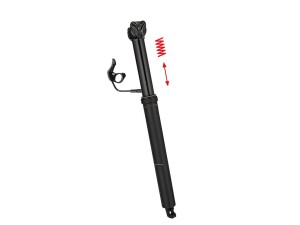 Ergotec Viper Up & Down S droppersadelstolpe 80 mm/ø34,9 mm/397 mm Safety Level 6 svart