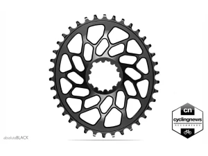 AbsoluteBlack ovalt framdrev 40 tänder 5-bult BCD 110 mm Shimano Road svart
