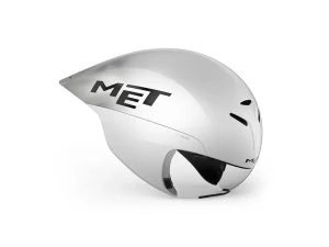 MET Drone Wide Body 2 cykelhjälm white metallic Str. 55-58 cm